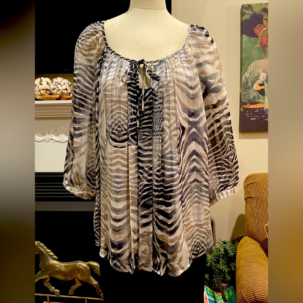 Lovely lined tunic size 2X